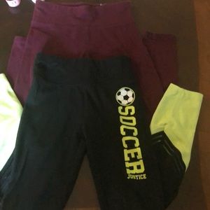 Justice active leggings size 10